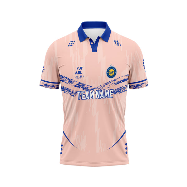 Streamlined Peach Cricket Jersey | SCJ-086