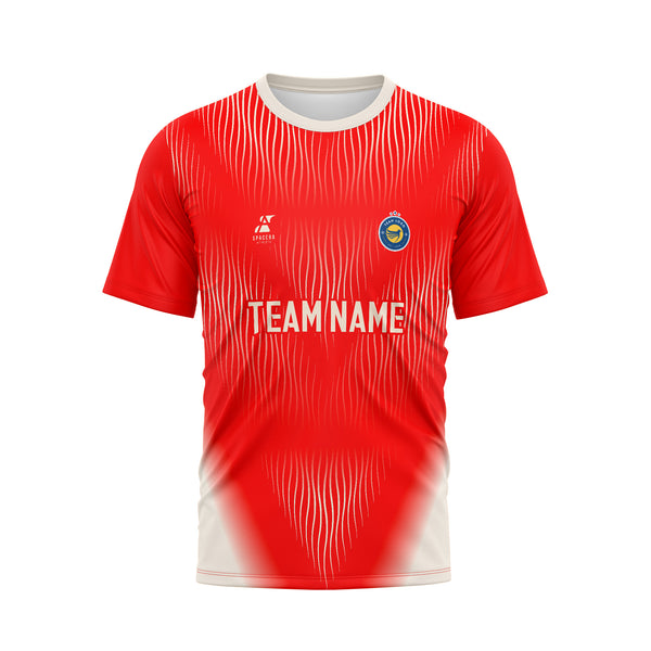 Red Volcanic Flow Soccer Jersey | NT-074