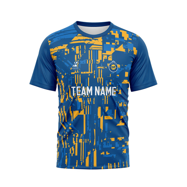 Nebulas Blue Glitch Soccer Jersey | NT-068