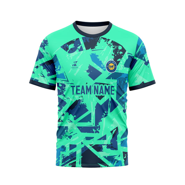 Neon Terraform Abstract Soccer Jersey | NT-039