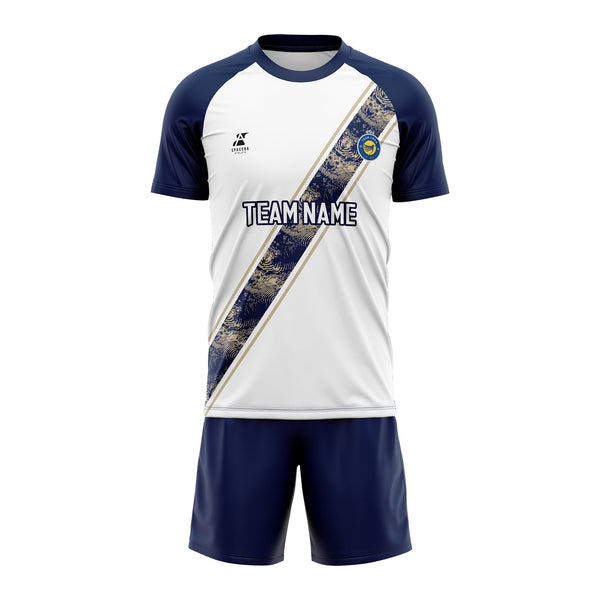 Elegant Blue Vortex Jersey Set | SK-022
