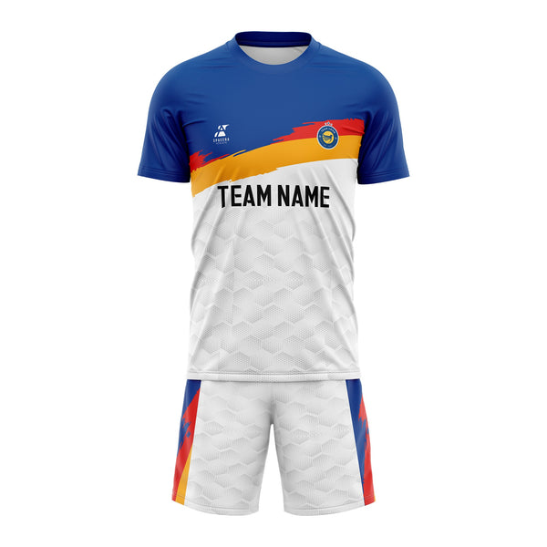 Persian Blue Blaze Soccer Jersey Set | SK-009
