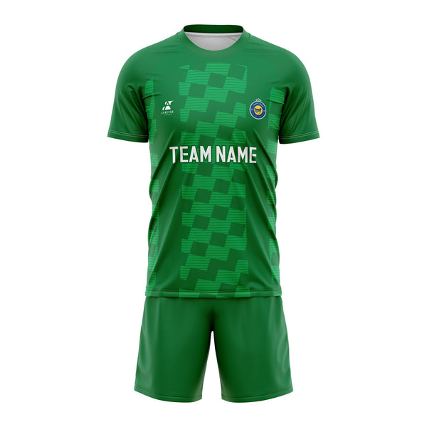 Emerald Green Vibe Jersey Set | SK-030