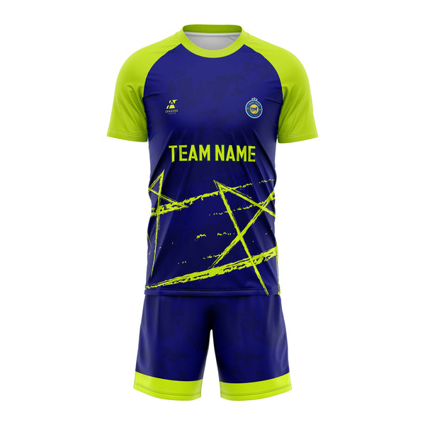 Blue Bolt Glow Jersey Set | SK-029