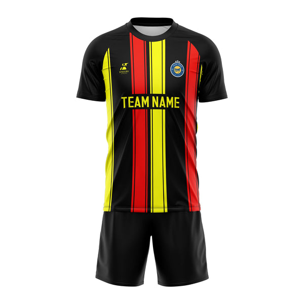 Black Volcano Burst Jersey Set | SK-016